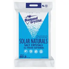 WATER SOFTENER SALT CRYSTALS, DIAMOND CRYSTAL SOLAR NATURALS 50 LB BLUE BAG, 49/PLT
