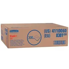 41100 KC WYPALL X70 WHITE WIPERS, 14.9 X 16.6", 300 SHEETS/CASE
