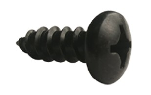 NO. 10" - 12 X 1/2" PHILLIPS PAN HEAD THREAD FORMING SCREW TYPE A STEEL CASE HARDENED BLACK OXIDE