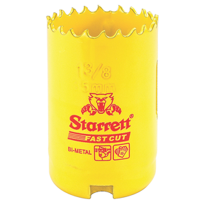 STARRETT FCH0138-G 1-3/8'' (35mm) Fast Cut Straight Pitch Bi-Metal Hole Saw