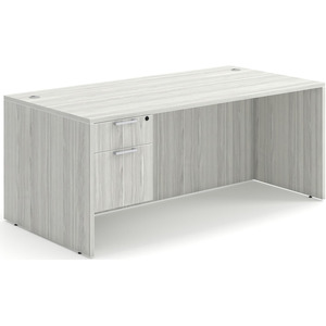 CLASD1021- Classic Desk 71" X 30" with Box/File Pedestal- Silver Birch