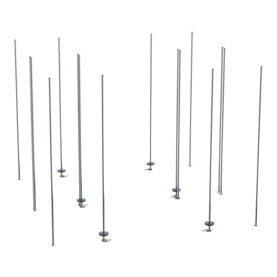 Metro lbTEC HD Qwiktrak High Density Double Deep Storage System Stationary End Unit Kit