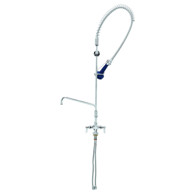 T&S Brass B-0113-A06-08C Easyinstall Pre-Rinse Unit Single Hole Deck Mount Base Mixing Faucet