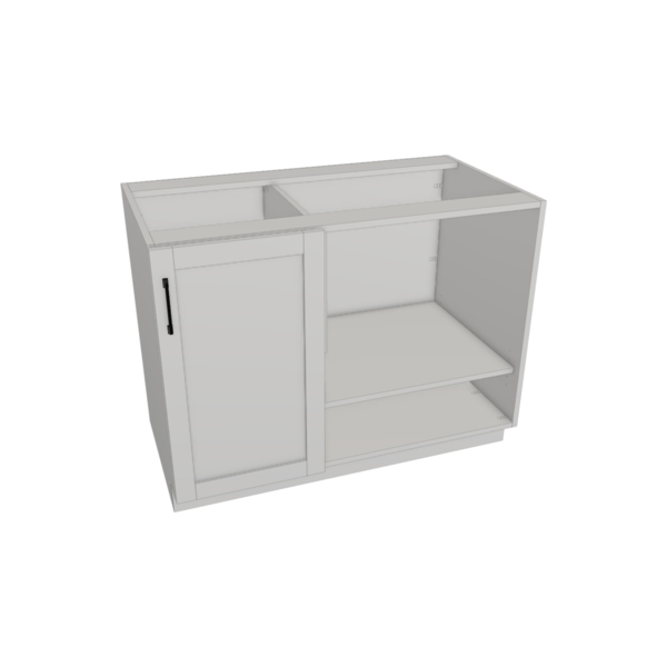 Providence Pure White Box Blind Corner Base Kit - 45"W X 34 1/2”H X 24”D