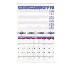 AT A GLANCE WIREBOUND MONTHLY DESK/WALL CALENDAR 11 X 8.5 1/EA AAGPM170G28