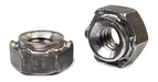 M12 - 1.75 HEAVY HEX WELD NUT LONG PILOT 6 PROJ LOW CARBON STEEL PLAIN PER PRINT