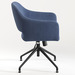 CHK68091BLU0701 - SARON GUEST CHAIR - Blue with 4 Prong base