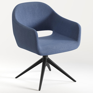CHK68068BLU0701 - SARON GUEST CHAIR - Blue with Memory Spider Base