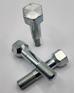 1/2" - 20 X 2 23/32" HEX HEAD WHEEL BOLT 90 DEGREE FACE SAE J429 GR 5 ZINC TRIVALENT CLEAR PER PRINT