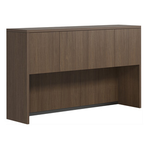 CLAHU3003- Hutch with 4 Laminate Doors- Modern Walnut