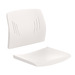 3085 WHITE BARSTOOL SEAT AND BACK (NO FRAME, SEAT and BACK ONLY)