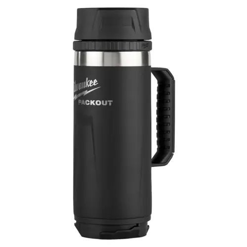 MILWAUKEE 48228394B - PACKOUT™ 18oz Insulated Mug with Sip Lid - Black