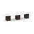 14' Classic Boat Shape Conference Table with Cube Base - White Top, Espresso Base