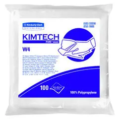 33330 KC KIMTECH PURE W4 WHITE DRY WIPERS, 12 X 12, 100 WIPERS/PK, 5 PK/CS