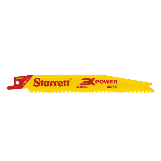 STARRETT BT6610-50 Multi-Purpose 6'' x 3/4 x .050 x 6-10T, 3X POWER, 50 Pack