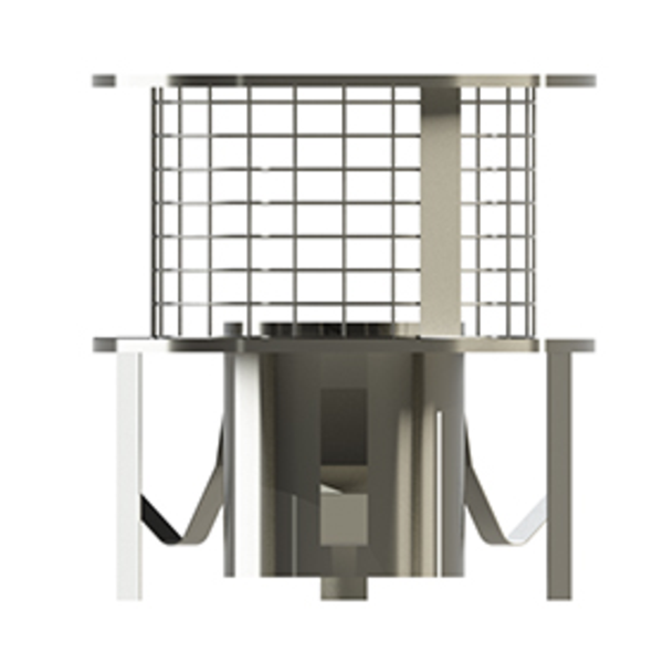 150mm S/S Clay Pot Hanger - c/w Bird Guard