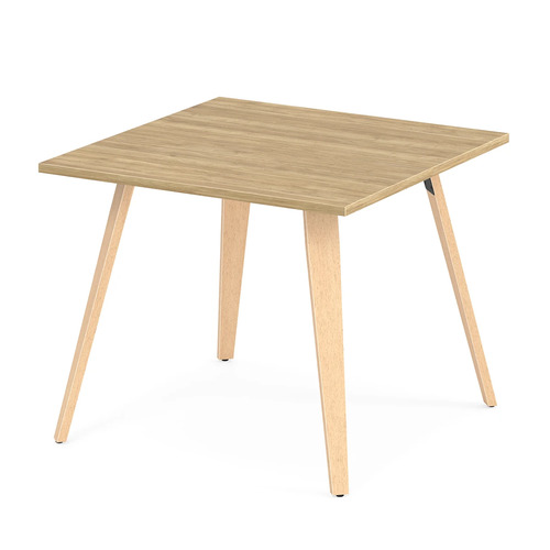 Signature Square Meeting Table 36" - Aspen with Natural Oak Wood Legs