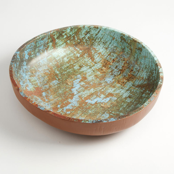 Reclaimed Wood Melamine Serving Bowls