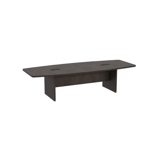 10' BOAT SHAPE CONFERENCE TABLE BRINDLE