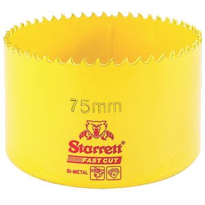 STARRETT FCH075M-G 75mm Fast Cut Straight Pitch Bi-Metal Hole Saw