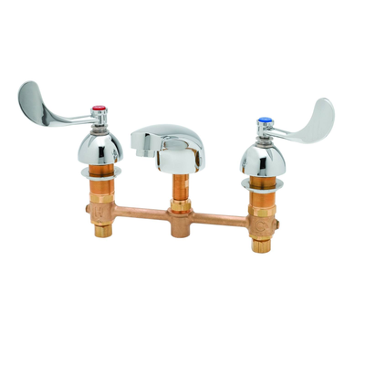 T&S Brass B-2990-WH4 Easyinstall Lavatory Faucet Deck Mounted