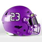 2 Color Custom Font Die Cut Number Decals