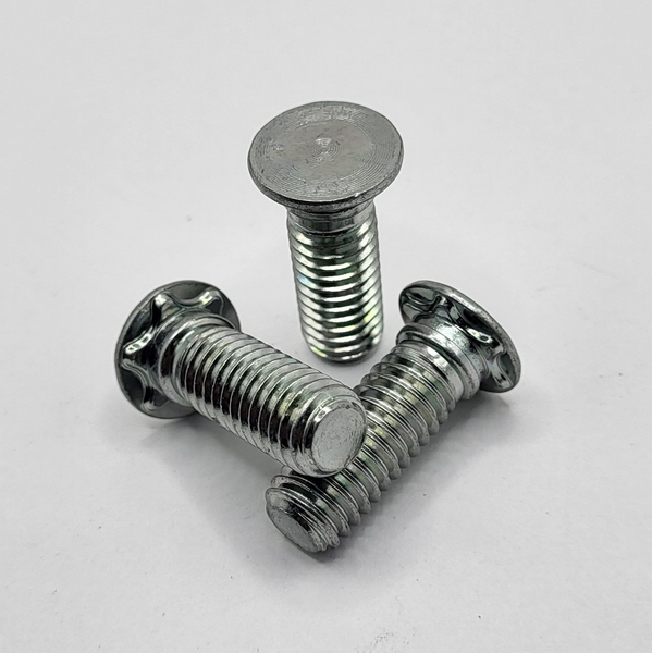 3/8" - 16 X 1 1/8" SPECIAL STRUX CLINCH STUD 1018 - 1022 HT STEEL ZINC TRIVALENT CLEAR