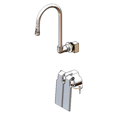 T&S Brass B-0509-537K Knee Pedal Valve Double