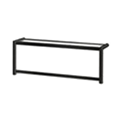 Vollrath NPB89265 NSF2 Traditional Breath Guard Single-Sided Cafeteria w/ Top Shelf