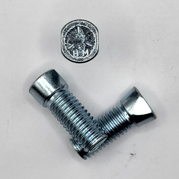 1/2" - 13 X 1 1/2" CLIPPED HEAD PLOW BOLT SAE J429 GR 5 ZINC TRIVALENT CLEAR