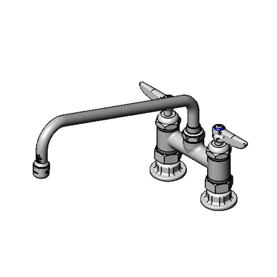 T&S Brass B-0225-CR-K-F10 Pantry Faucet Double