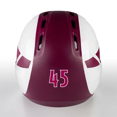 2 Color Custom Font Die Cut Number Decals - Softball