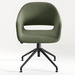 CHK68091GRN0707 - SARON GUEST CHAIR - Green with 4 Prong base