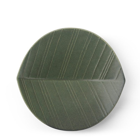 Hazara Leaf Plate Green 8.75" x 8.25"