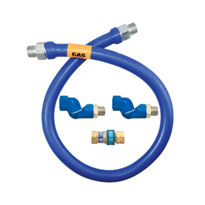 Dormont Manufacturing 1675BPQ2S24 Dormont Blue Hose Moveable Gas Connector Hose Assembly 3/4" Dia.