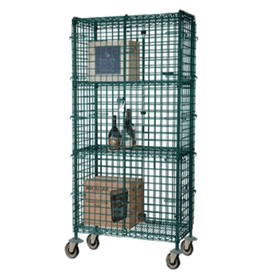 Focus Foodservice FMSEC24603GN Security Cage Complete Mobile Kit 24" X 60" X 63"H