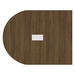 PL137T HALF RACE TRACK SHAPE 60x47 TOP- MODERN WALNUT