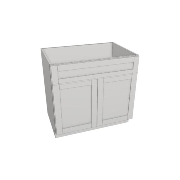 Metropolitan White Sink Base - 36 W X 34 1/2 H X 24 D
