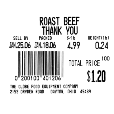 Globe E10 Labels for GSP30 Scale