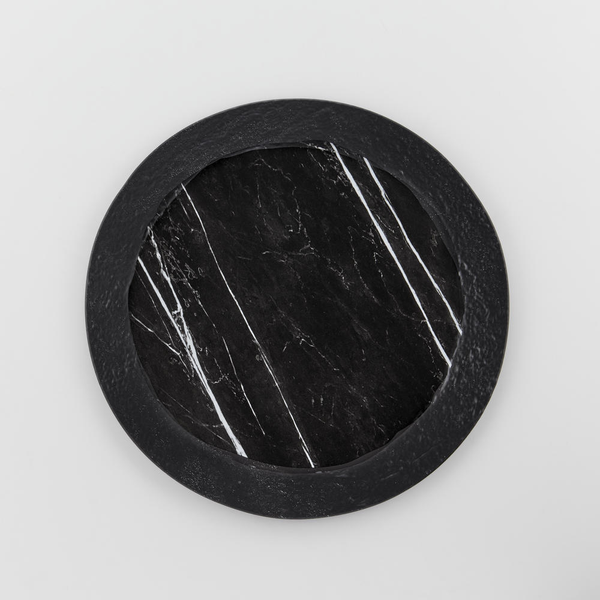 Dual-Tone Marble Melamine Serving Platters