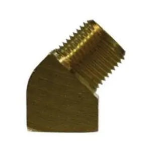 45-deg Street Elbow, 1/8-in MIP x 1/8-in FIP, Brass
