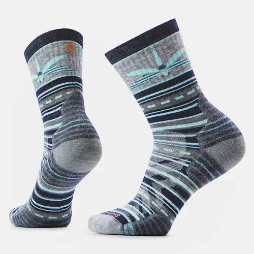 SMARTWOOL 2879 - Women's Hike Dragon Stitch Mid Crew Socks - Deep Navy