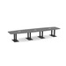 PALBS4192N - 16 ft. Classic Boat Shape Conference Table with Black Palmer Base
