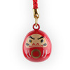 Phone Strap Bell Red Daruma