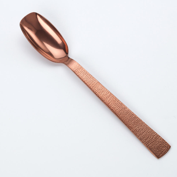 Wavy Aged Stainless Steel Hammered Buffetware