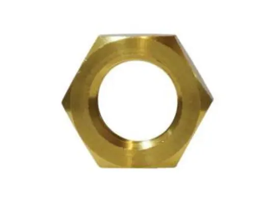 Hex Locknut, 1/2-in NPSL, Brass