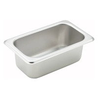 Winco SPN2 - Straight-Sided Steam Pan, 25 Gauge Stainless Steel