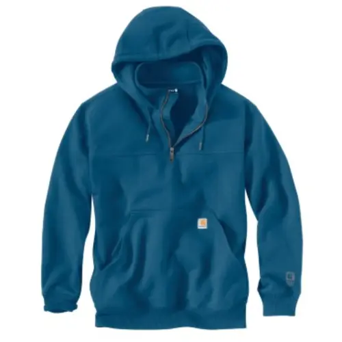CARHARTT 100617 - Loose Fit Heavyweight Quarter Zip Hoodie - Dark Tranquil Blue Heather