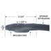 82-0072-68 Molded End with Measurements