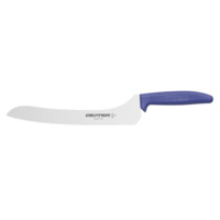 Dexter 13583P SANI-SAFE 9" Scalloped Offset Sandwich Knife - Purple Handle